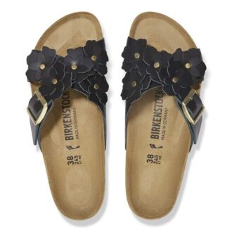 Ornement floral Siena en cuir naturel