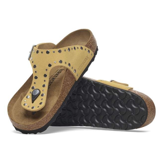 Rivets Gizeh Cuir suédé Ocre Rivets Gizeh Cuir suédé Ocre