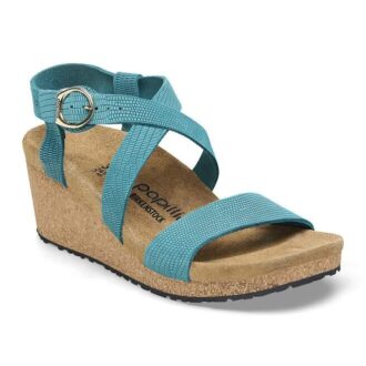 Sibyl à boucle annulaire en cuir nubuck gaufré