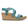 Sibyl à boucle annulaire en cuir nubuck gaufré