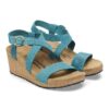 Sibyl à boucle annulaire en cuir nubuck gaufré