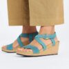 Sibyl à boucle annulaire en cuir nubuck gaufré