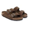 Soft Footbed Arizona en cuir suédé, teinte Dark Tea