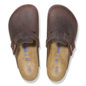 Soft Footbed Boston en cuir naturel huilé