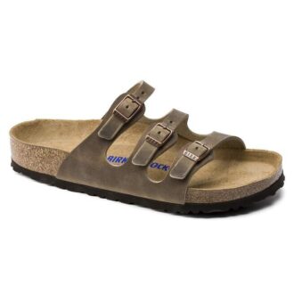 Soft Footbed Florida en cuir huilé marron tabac