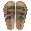 Soft Footbed Florida en cuir huilé marron tabac