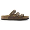 Soft Footbed Florida en cuir huilé marron tabac