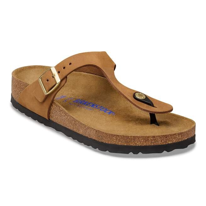 Soft Footbed Gizeh en cuir nubuck Soft Footbed Gizeh en cuir nubuck