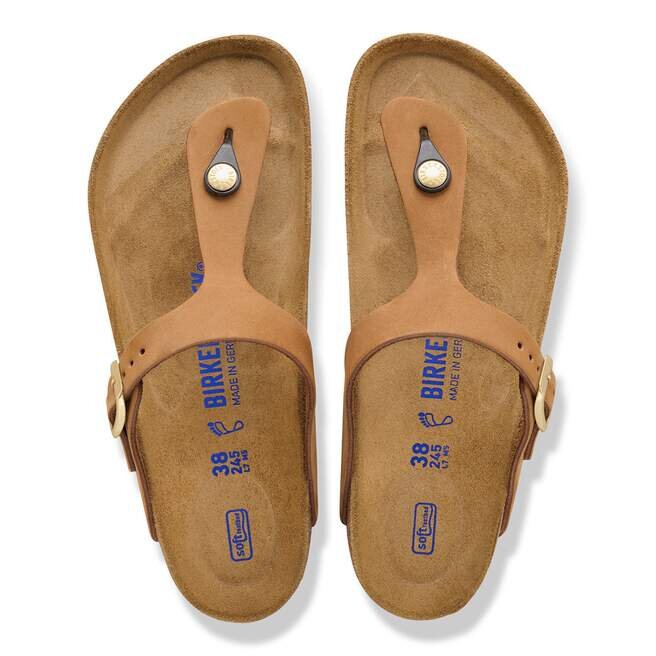Soft Footbed Gizeh en cuir nubuck Soft Footbed Gizeh en cuir nubuck