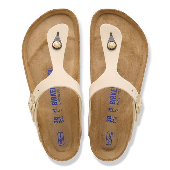 Soft Footbed Gizeh en cuir nubuck Soft Footbed Gizeh en cuir nubuck