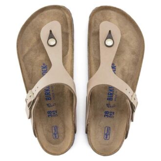 Soft Footbed Gizeh en cuir nubuck