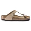 Soft Footbed Gizeh en cuir nubuck