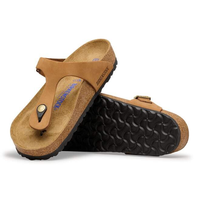 Soft Footbed Gizeh en cuir nubuck Soft Footbed Gizeh en cuir nubuck