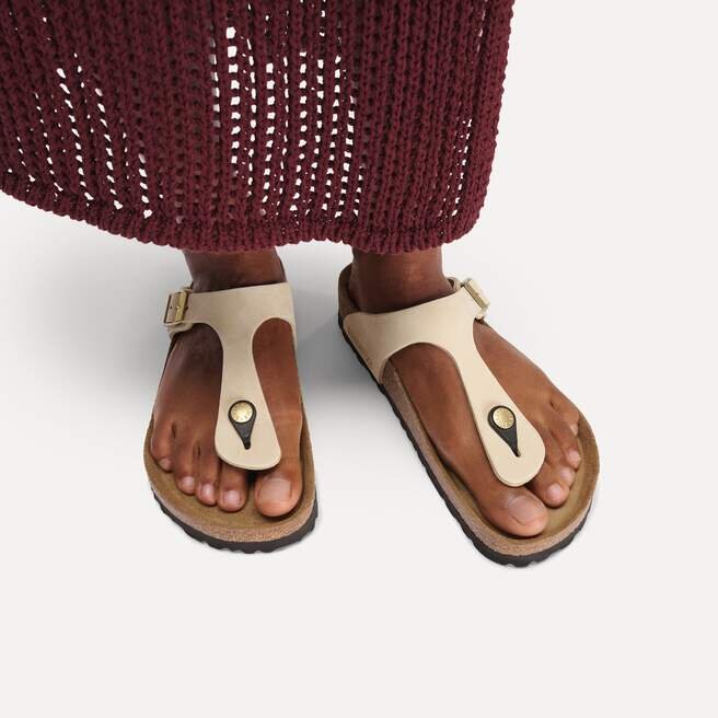 Soft Footbed Gizeh en cuir nubuck Soft Footbed Gizeh en cuir nubuck
