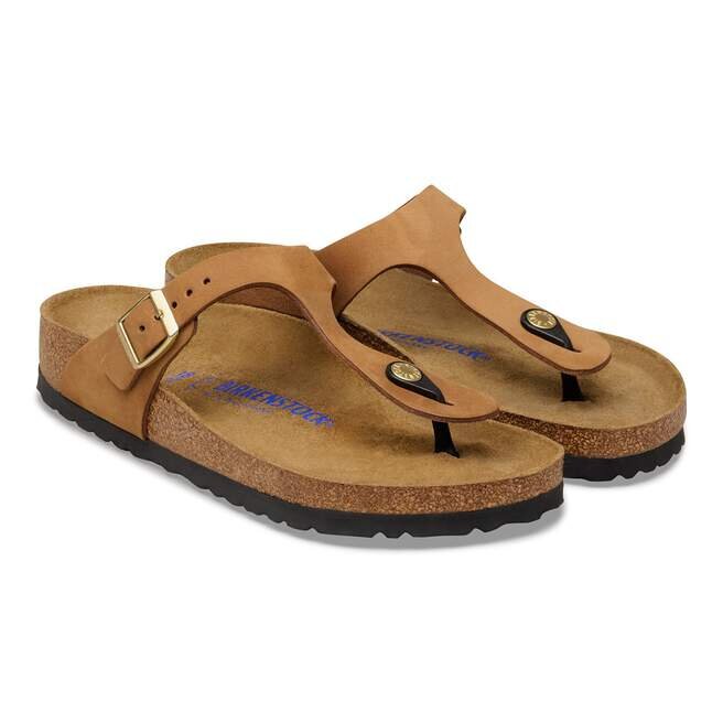 Soft Footbed Gizeh en cuir nubuck Soft Footbed Gizeh en cuir nubuck