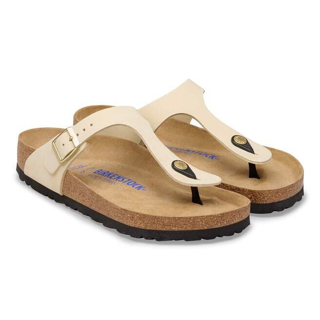 Soft Footbed Gizeh en cuir nubuck Soft Footbed Gizeh en cuir nubuck
