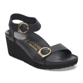 Soley Ring-Buckle Cuir Noir