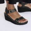 Soley Ring-Buckle Cuir Noir Soley Ring-Buckle Cuir Noir