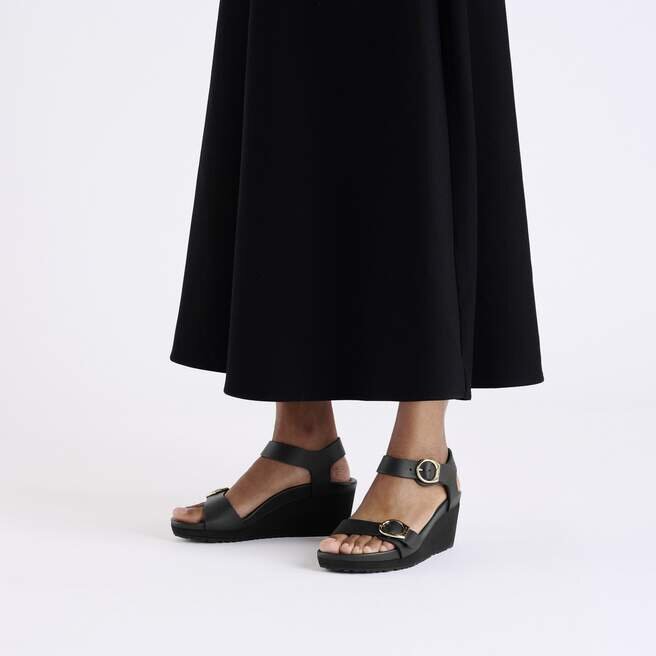Soley Ring-Buckle Cuir Noir Soley Ring-Buckle Cuir Noir