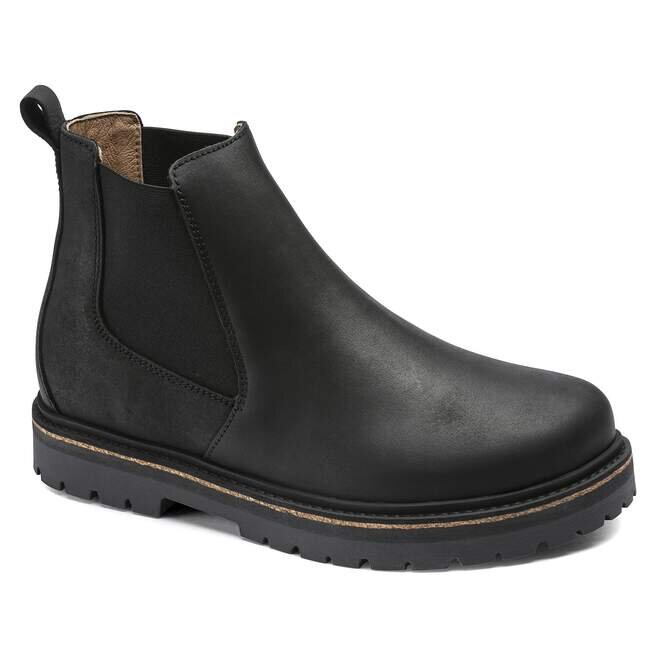 Stalon en cuir nubuck noir Stalon en cuir nubuck noir