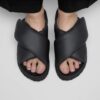 Theda Cross Strap Cuir naturel