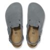 Tokio en cuir suédé gris basalte