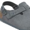 Tokio en cuir suédé gris basalte