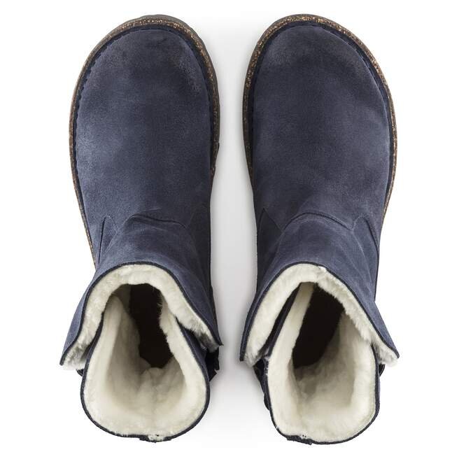 Uppsala en cuir suédé et peau de mouton bleu marine Uppsala en cuir suédé et peau de mouton bleu marine