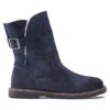 Uppsala en cuir suédé et peau de mouton bleu marine Uppsala en cuir suédé et peau de mouton bleu marine