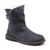 Uppsala en cuir suédé et peau de mouton Graphite
