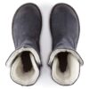Uppsala en cuir suédé et peau de mouton Graphite