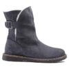 Uppsala en cuir suédé et peau de mouton Graphite
