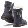 Uppsala en cuir suédé et peau de mouton Graphite