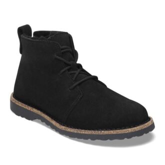 Uppsala Mid en cuir suédé et peau de mouton