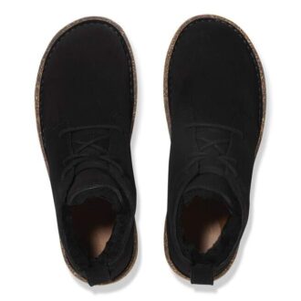 Uppsala Mid en cuir suédé et peau de mouton