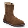 Uppsala Zip en cuir suédé et peau de mouton