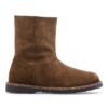Uppsala Zip en cuir suédé et peau de mouton