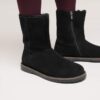 Uppsala Zip en cuir suédé et peau de mouton Uppsala Zip en cuir suédé et peau de mouton