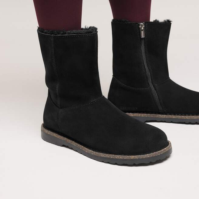 Uppsala Zip en cuir suédé et peau de mouton Uppsala Zip en cuir suédé et peau de mouton