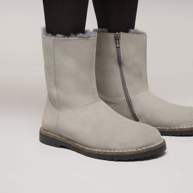 Uppsala Zip en cuir suédé et peau de mouton Uppsala Zip en cuir suédé et peau de mouton